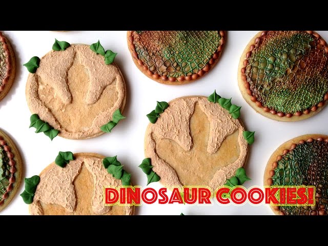 How To Decorate Dinosaur Cookies with Royal Icing and SugarVeil®!