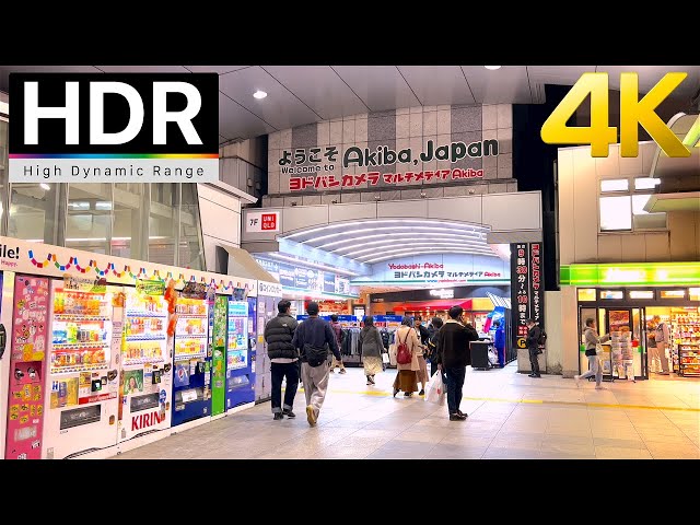 Akihabara in Tokyo: Night Walk Exploration 2023[4K HDR]