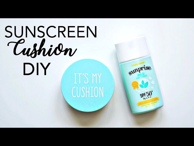 DIY Sunscreen Cushion For Easy Reapplication!