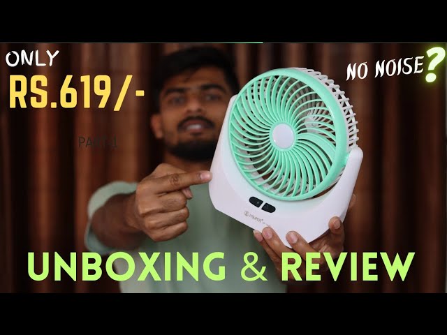 Portable Led Light With Mini Fan Under Rs.600/- | JY-Super Mini Fan Unboxing And Review