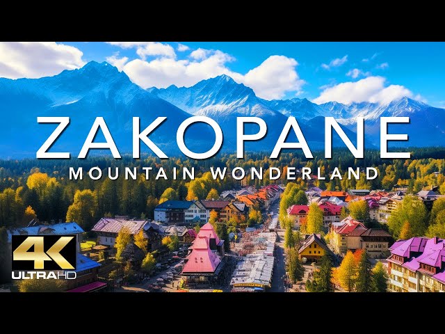 ZAKOPANE - POLAND 4K DRONE FOOTAGE (ULTRA HD) - Poland Virtual Travel Experience UHD