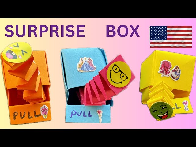 How to make origami SURPRISE BOX‌  | origami pop out box