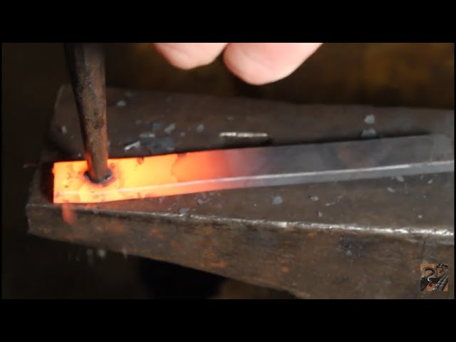 Blacksmithing For Beginners  Punch And Drifting A Hole