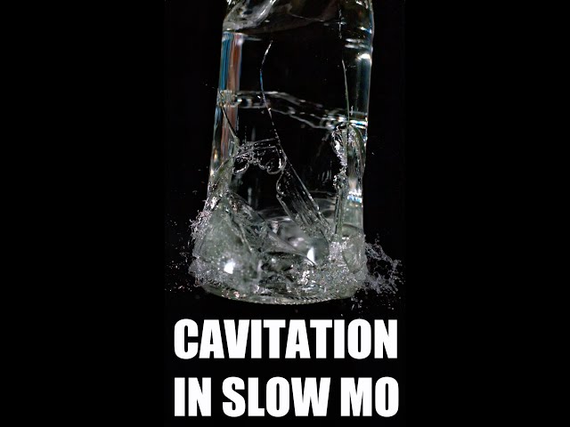 Cavitation in Bottle at 82,000fps #shorts