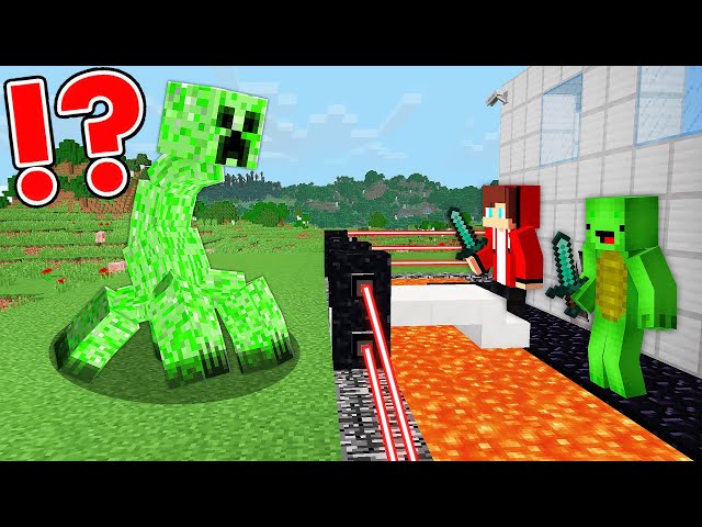 MUTANT CREEPER Vs Mikey And JJ's SECURITY HOUSE In Minecraft - Maizen