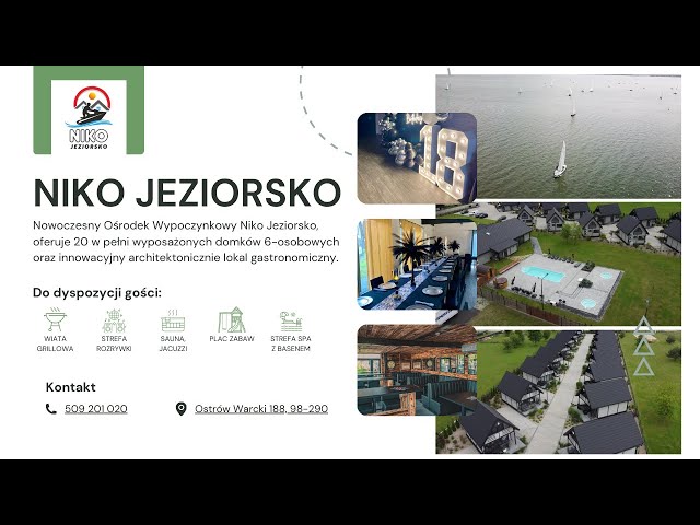 Ośrodek Wypoczynkowy Niko Jeziorsko | reklama