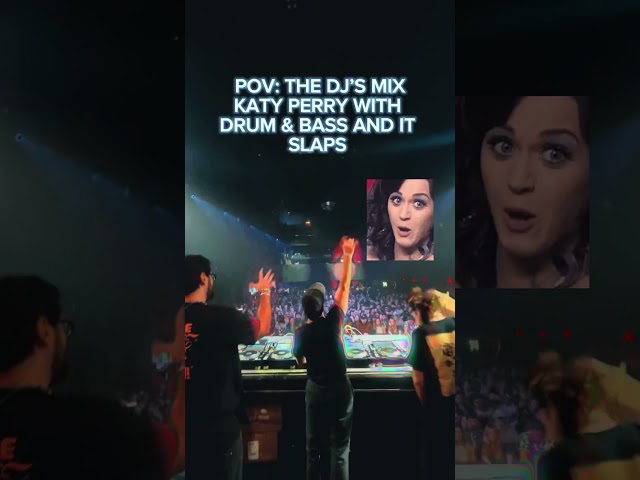 on a scale of 1-10 how much do you love katy perry + drum and bass?! 🤩 #edm #mashup #katyperry #dnb