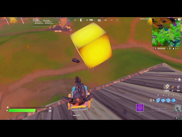The cube moving