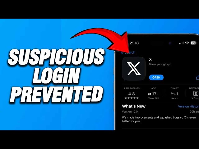 How To X Twitter App Suspicious Login Prevented | Working
