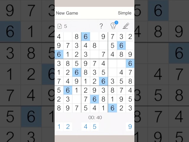 Sudoku game -level simple #puzzle #sudoku #gameplay #game #sudoku #sudokutricks