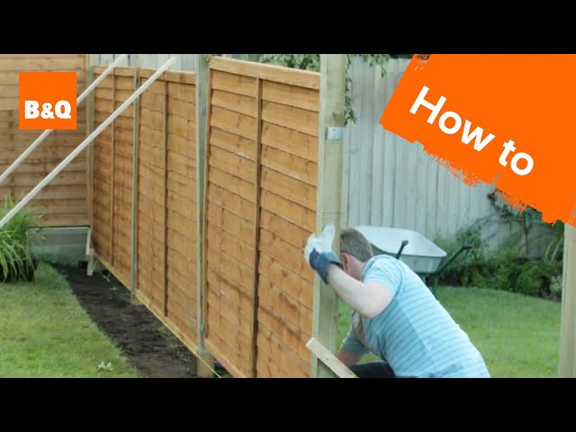 How to erect a fence