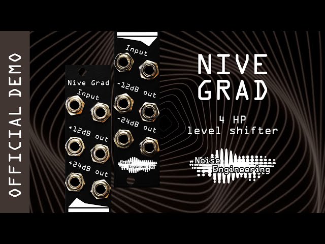 Nive Grad level shifter to bring synths, guitars, and pedals in and out of Eurorack