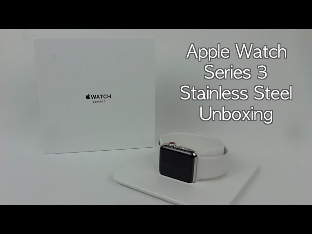 Apple Watch Series 3 42mm Stainless Steel Soft White Sports Band Unboxing/Review