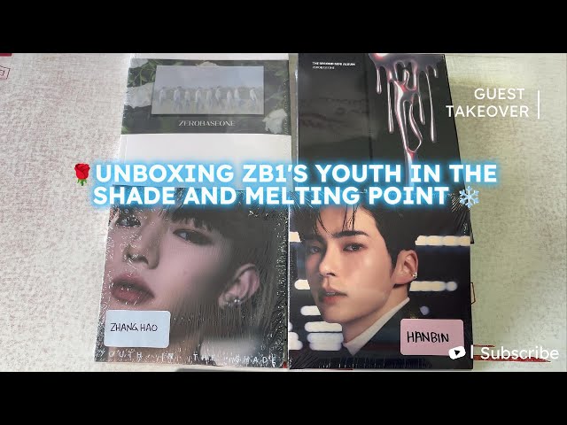 💙 UNBOXING ZB1 'Youth in the Shade' + 'Melting Point' (VIDEO TAKEOVER by MEEOYSTER)
