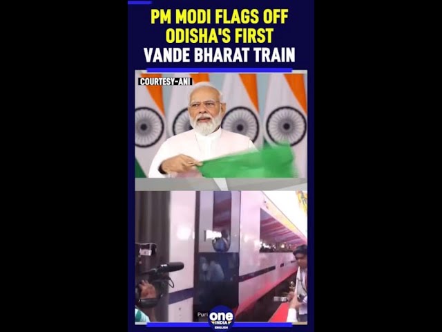 PM Modi flags off Odisha's first Vande Bharat Train, Watch | Oneindia News