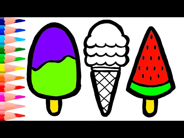 Ice Cream Painting & Coloring