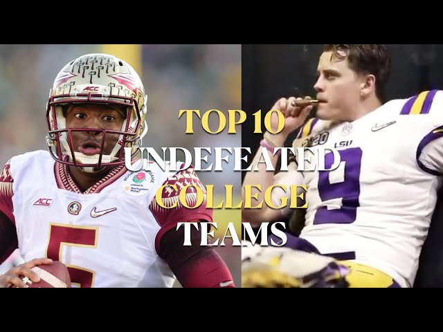 "The GREAT DEBATE": RANKING the TOP 10 UNDEFEATED College Football Teams