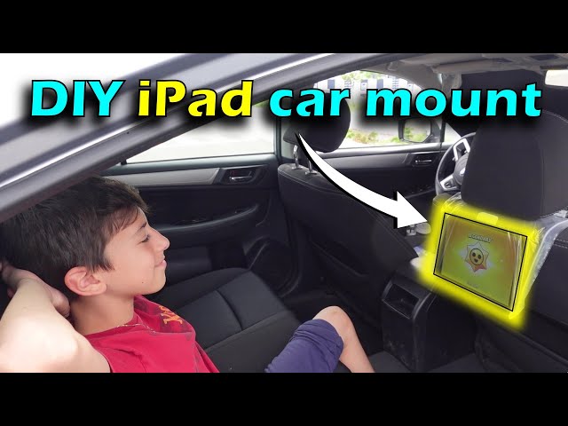 DIY iPad car mount for backseat