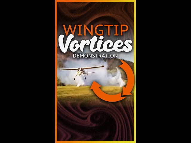 Wingtip Vortices Demonstration | Small Aircraft | #shorts