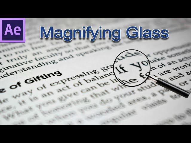 How to Make a Realistic Magnifying Glass in After Effects - 52