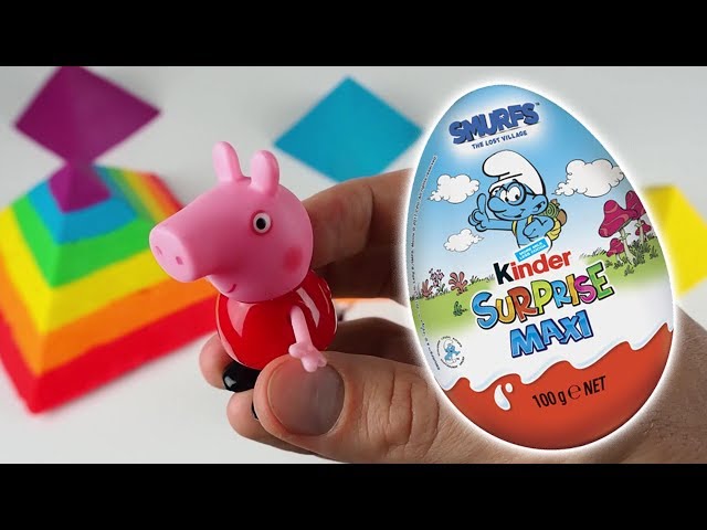 Peppa Pig Play-Doh Great Pyramid🌈🔺Paw patrol Kinder Surprise