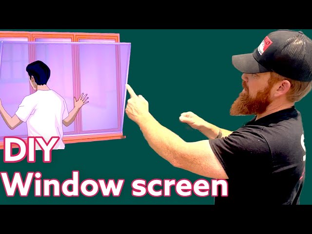 DIY How to EASILY make a WINDOW SCREEN for any size window in 10 Minutes...