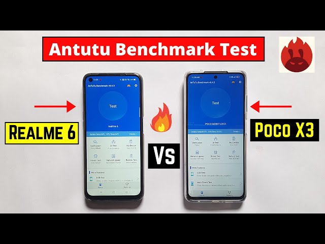 Poco X3 vs Realme 6 Antutu Benchmark Test || G90t vs SD 732G antutu test