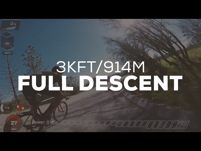 FULL EPIC ROAD/GRAVEL DESCENT | 3,000 ft / 914 m (Indoor Cycling Training)