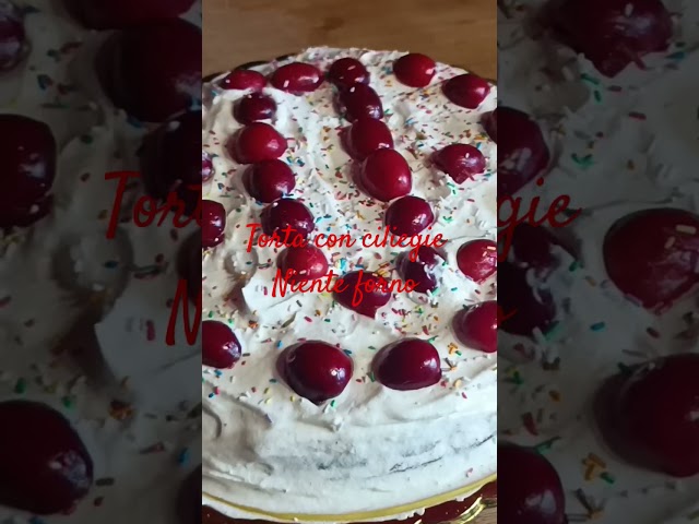 Torta con ciliegie solo padella #Torta #dolci #chefgianninoefaustina