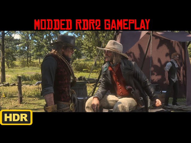 [1440pHDR] Stagecoach Robbery & Helping Stranger to Getting Doctor | RDR2 Mod List (2024)
