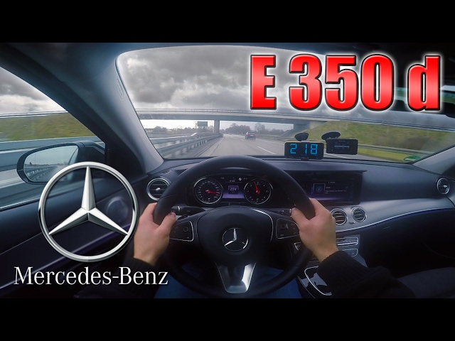 2017 Mercedes Benz E350d (W213) POV- Cruising on German Autobahn ✔