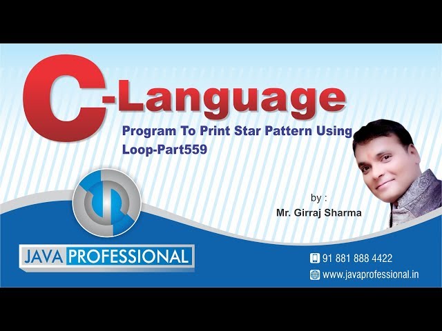 how to print star pattern in c| star pattern programs in c| c program for pattern printing |Part559