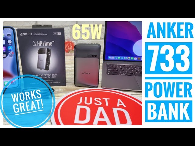 Review Just Released Anker 733 Power Bank GaNPrime 65W Hybrid Charger USB-C Perfect For Travel!