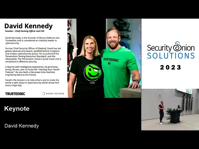 Security Onion Conference 2023 Keynote