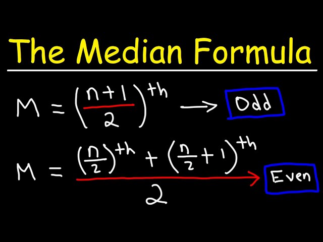 How To Calculate The Median Using a Formula - Statistics