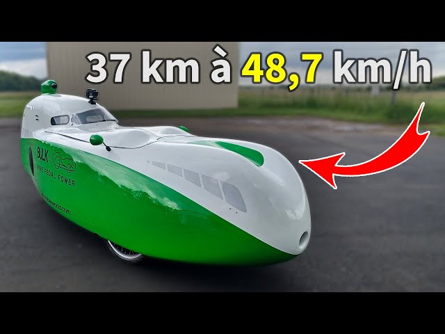 Vélotaf à haute vitesse en VÉLOMOBILE Bülk (100% musculaire) - Passion-Vélomobile