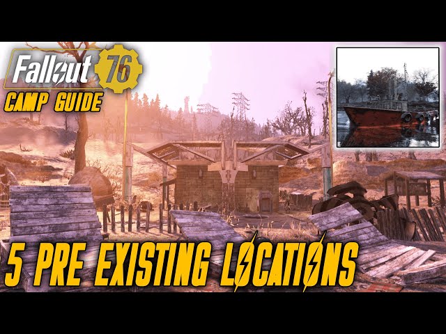 5 Fallout 76 PRE EXISTING Camp Locations AFTER WASTELANDERS