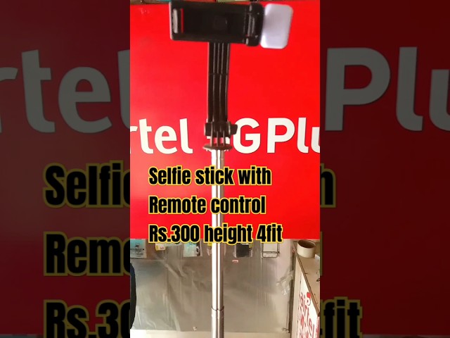 Selfie stick with Remote control#mobileviralvideo #ytshort #youtubeshorts