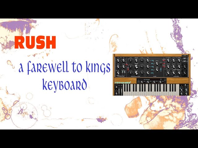 Rush " A Farewell to Kings" Keyboard