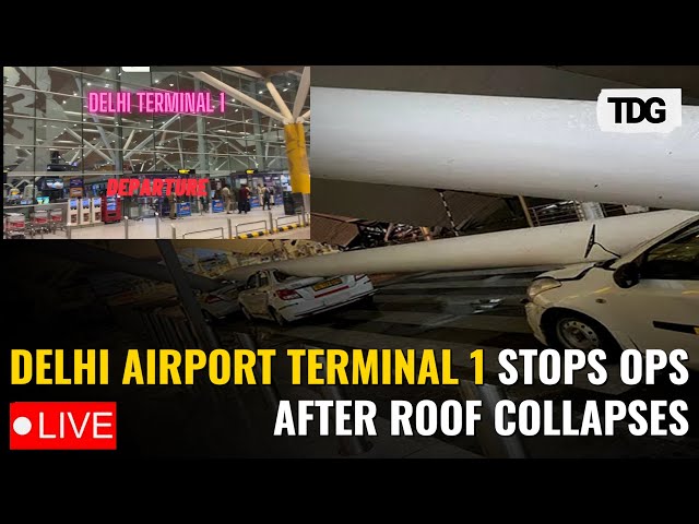 Live: Delhi Airport Terminal 1 Closed Till 2 PM, Several Flights Cancelled After Roof Collapse