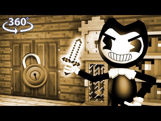 360° Minecraft Bendy And The Ink Machine - BENDY THE KILLER - Ep 4 - 360° Minecraft Video