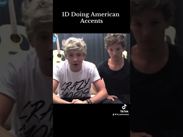 1D Doing American Accents #onedirection #shorts