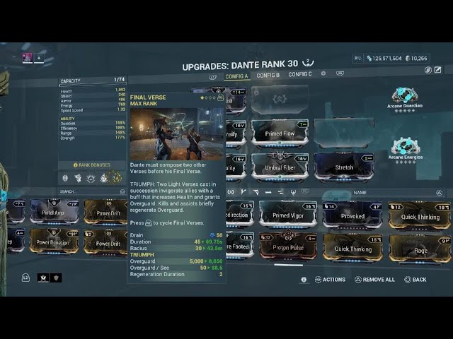 Warframe Let's talk about Dante  build with test