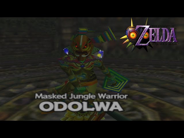 Legend of Zelda Majoras Mask (N64) Boss Battle: Odolwa