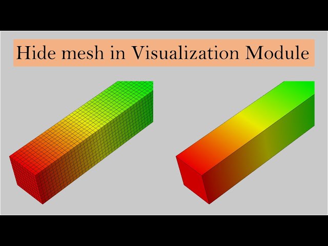 How to hide mesh in ABAQUS CAE visualization module