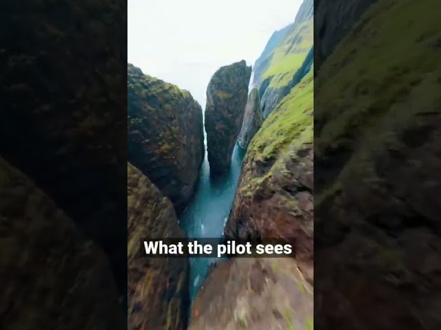 Cinematic FPV Drone Cliff Dive (🎥: IG / p_shep1)