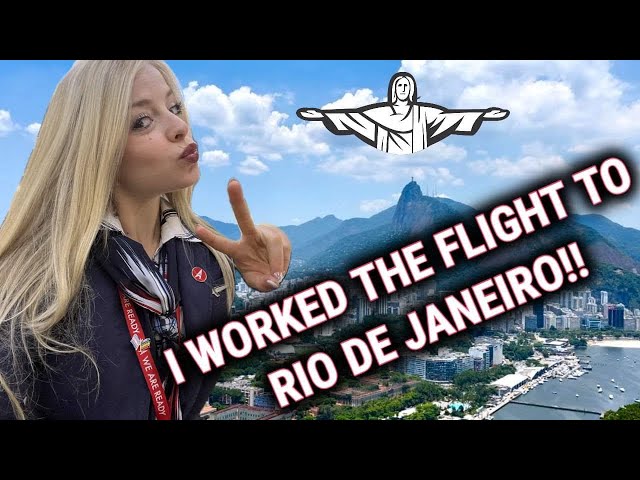 I WORKED THE FLIGHT TO RIO DE JANEIRO / PORTUGUESE VIDEO / My Flight Attendant Life