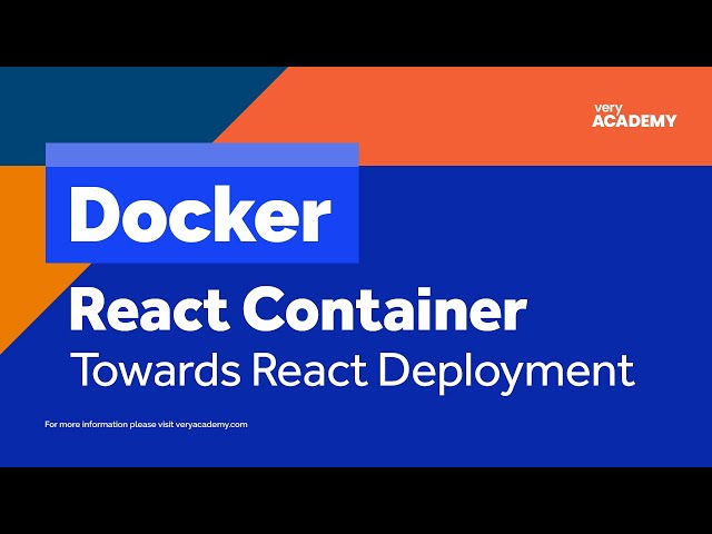 Docker | How to Dockerize a React application (Beginners Guide)