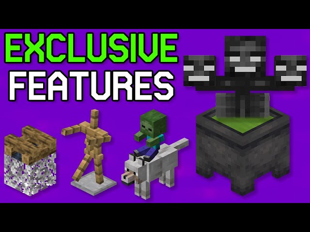 Minecraft Bedrock Edition’s INCREDIBLE Exclusive Features