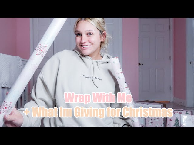 Wrap with Me and What Im Giving for Christmas 2021 (vlogmas day 14) | Natalie Nicole